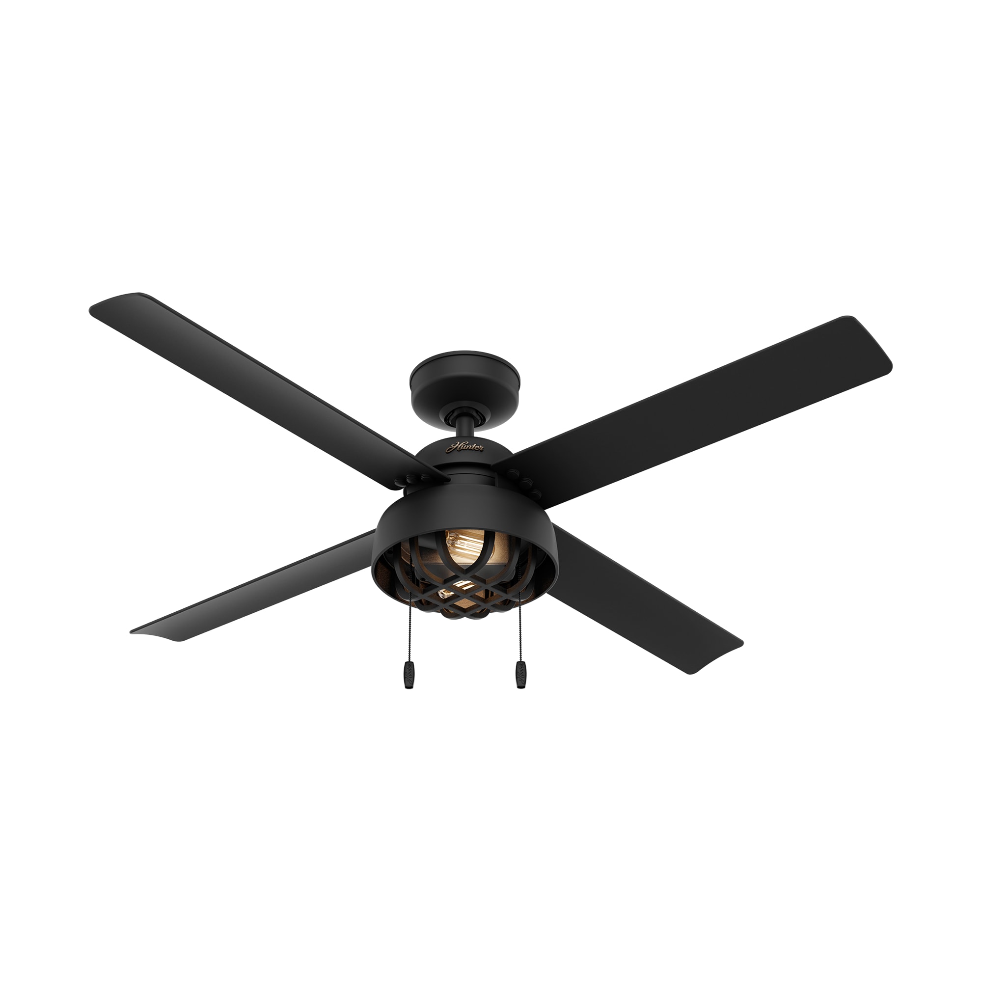 Spring Mill ceiling fan in matte black finish