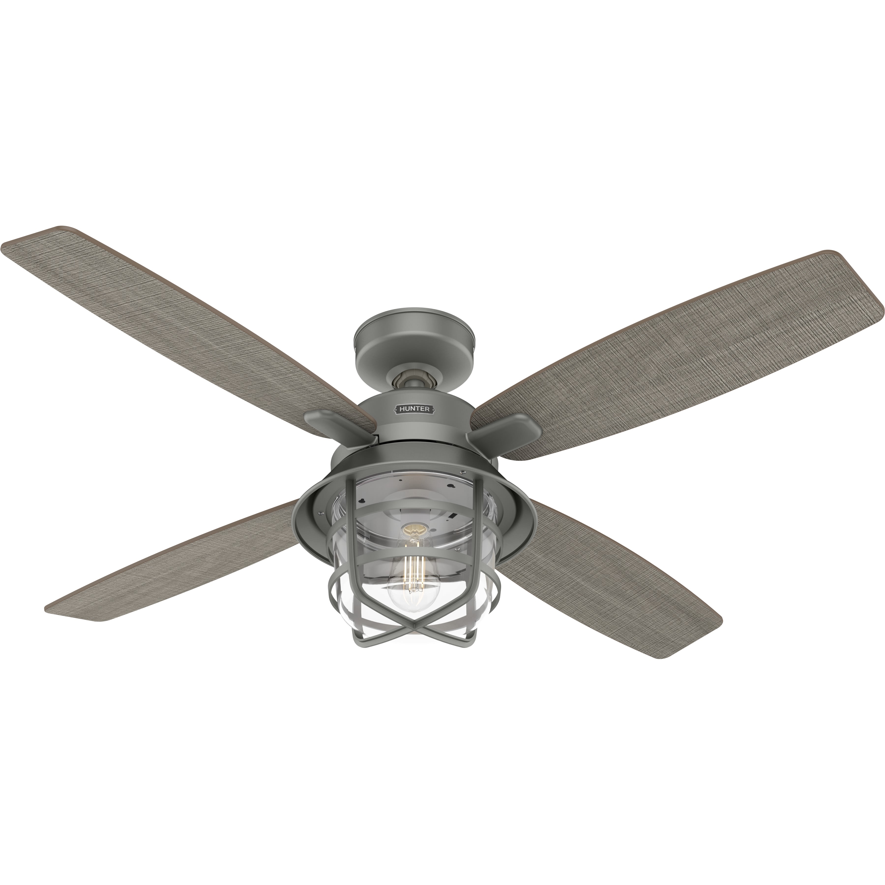 Port Royale ceiling fan in matte silver finish