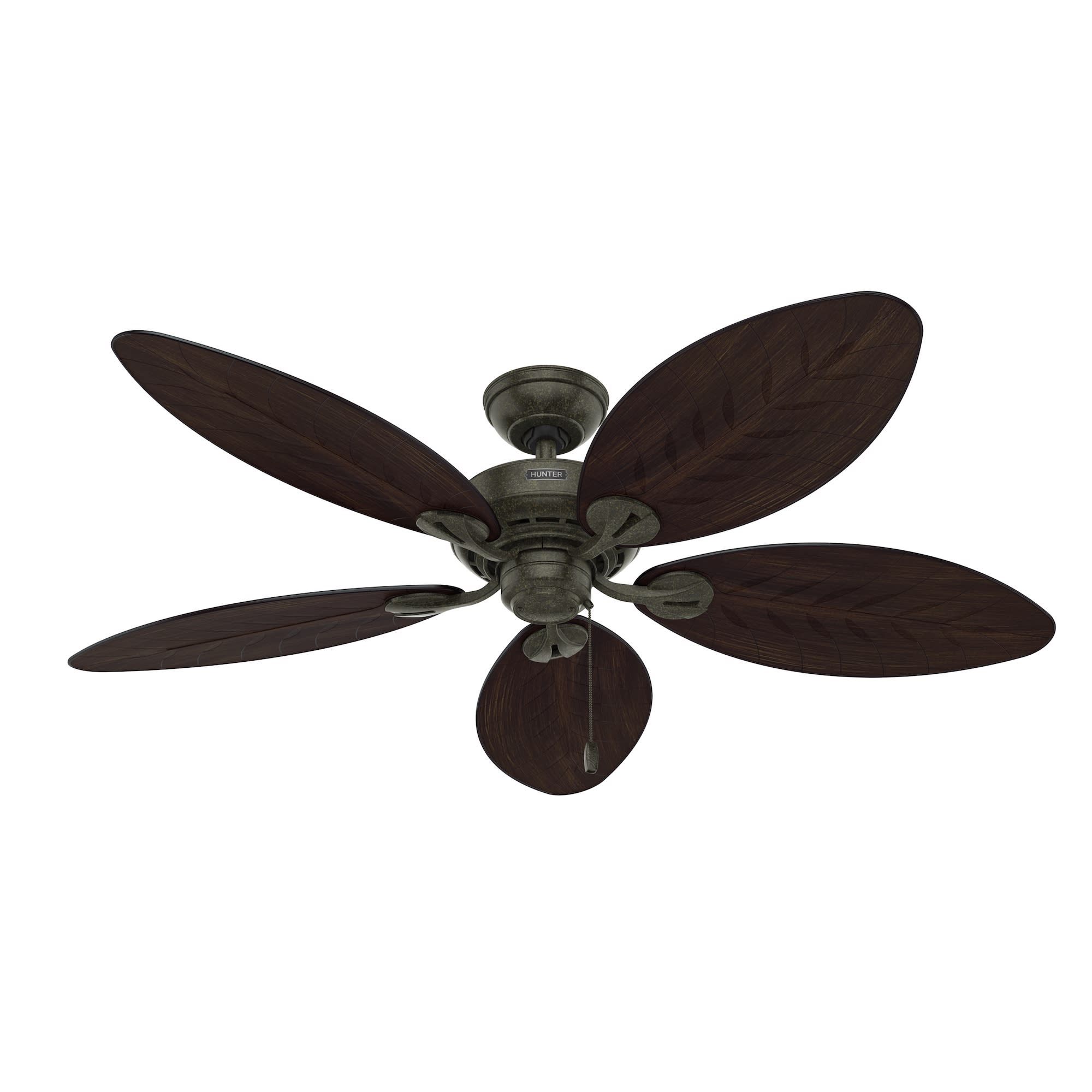 Bayview outdoor ceiling fan in provencal gold finish