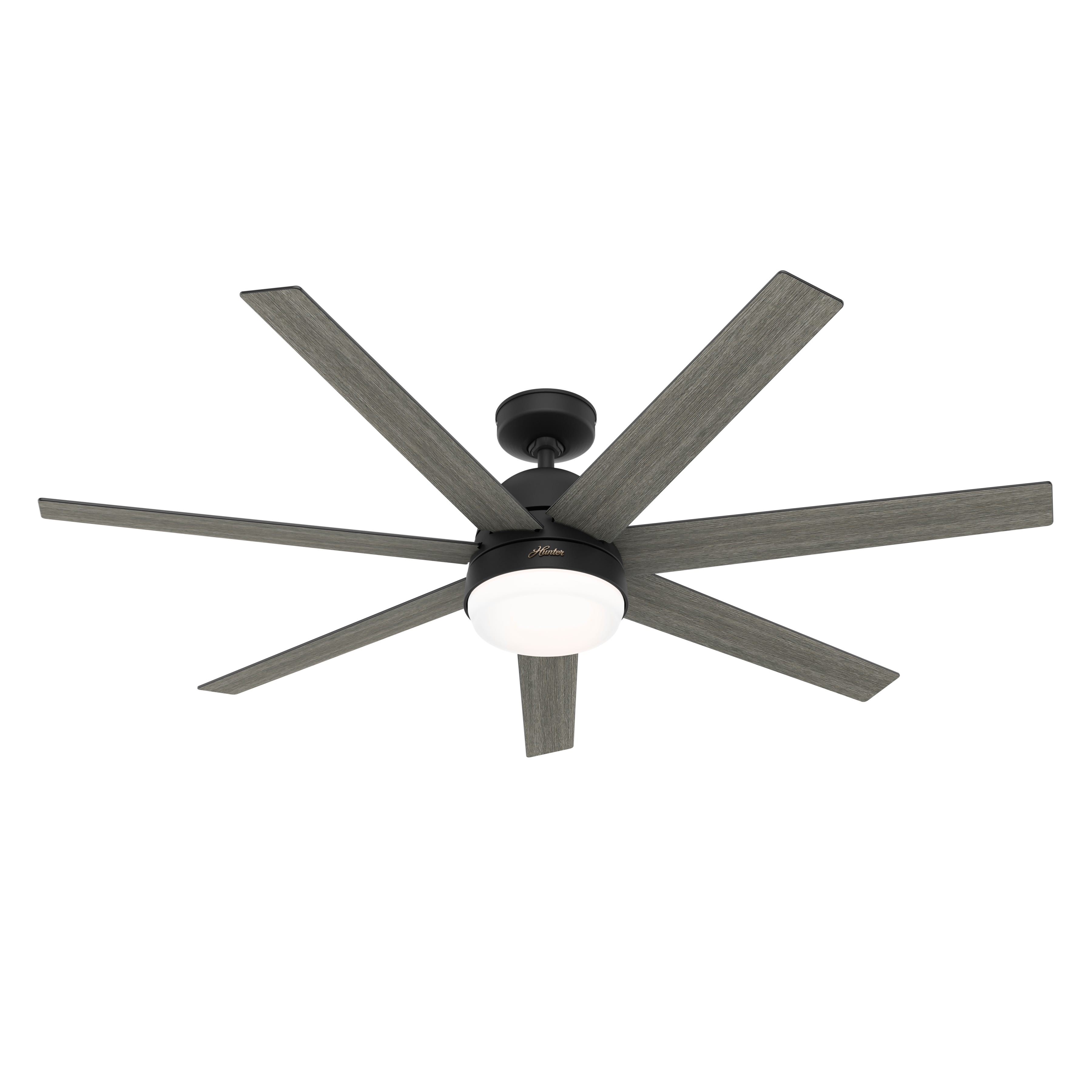 HunterSMART Phenomenon ceiling fan in matte black finish