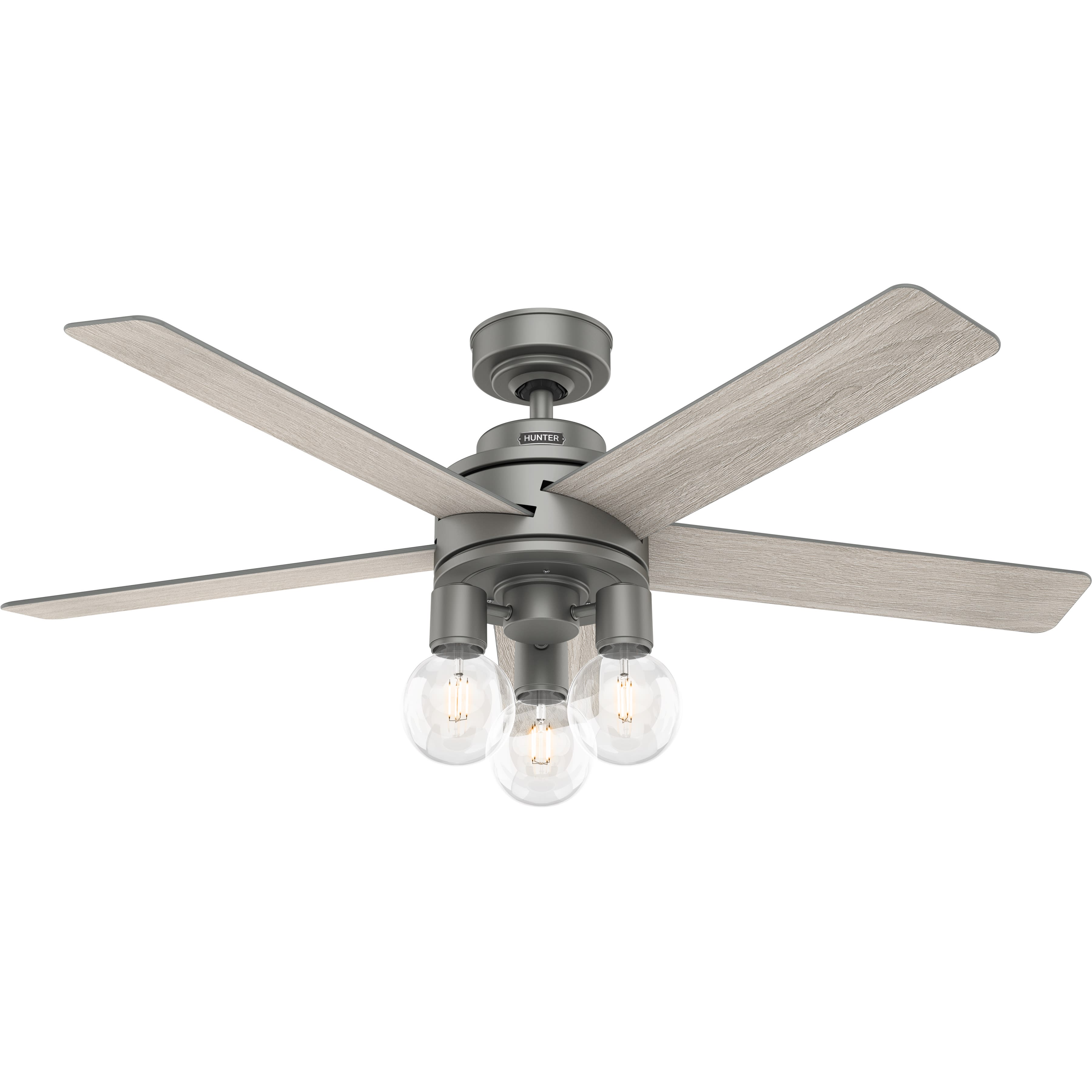 Hardwick ceiling fan in matte silver finish