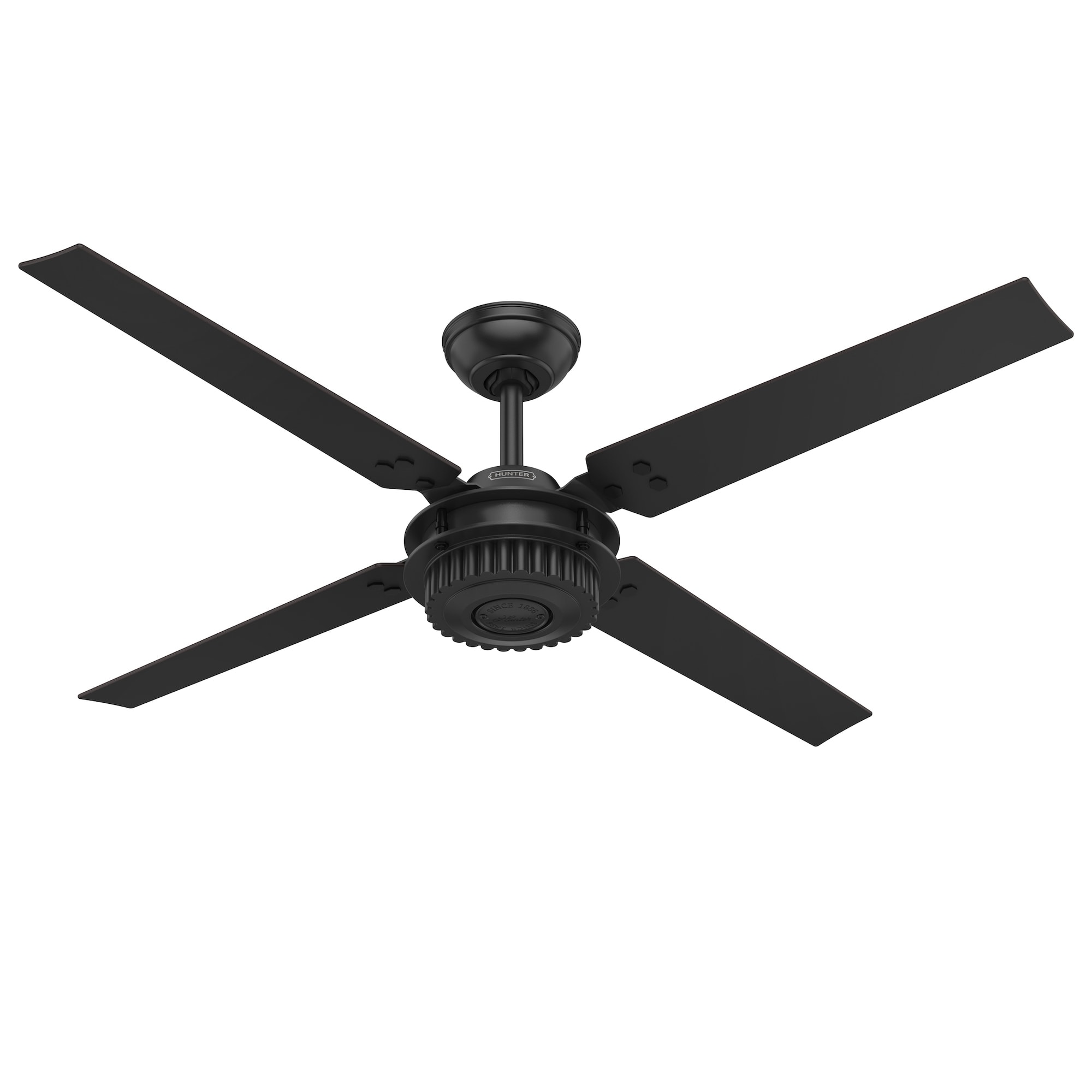 Chronicle ceiling fan in matte black finish