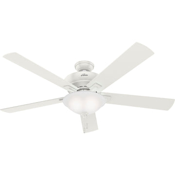 60 inch Regalia II with LED light Ceiling Fans Hunter Fresh White - Fresh White 