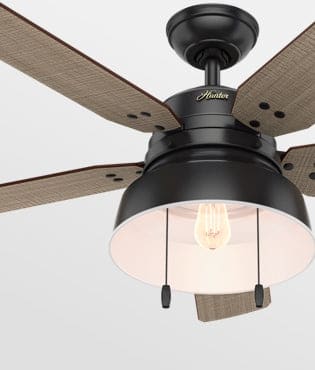 Mill Valley ceiling fan in matte black finish