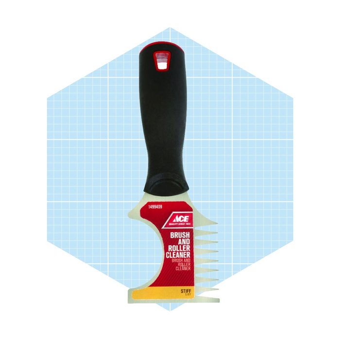 Ace Black Steel Brush And Roller Cleaning Tool