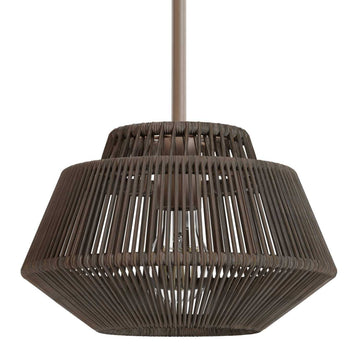 Brookhollow 1 Light Mini Pendant Lighting Hunter Sable Rattan - Sable 