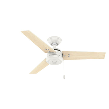 Cassius Outdoor 44 inch Ceiling Fans Hunter Fresh White - Light Stripe 