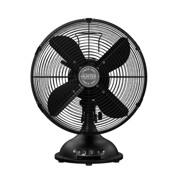 Classic D12 Portable Desk Fan 12 in 3 speeds Portable Fans Hunter Matte Black 