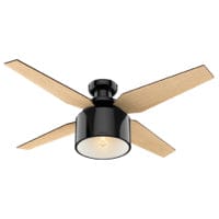 Cranbrook ceiling fan in gloss black finish