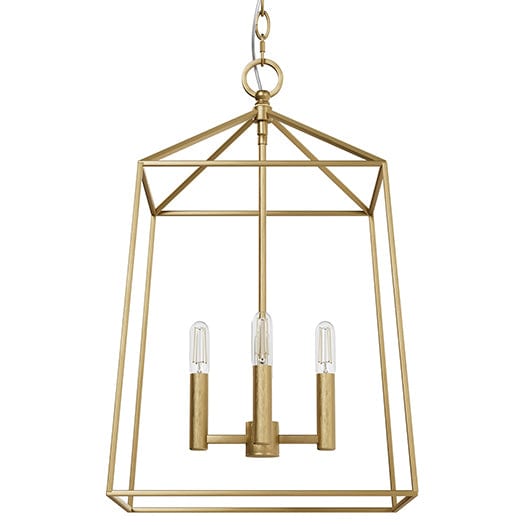 Fair Oaks 4 light 13inch Lantern in Luxe Gold finish