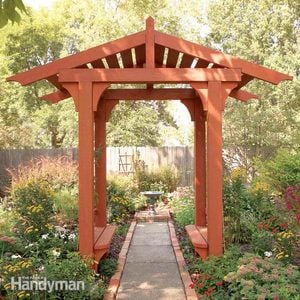 How to Build a Timber Frame Garden Arbor