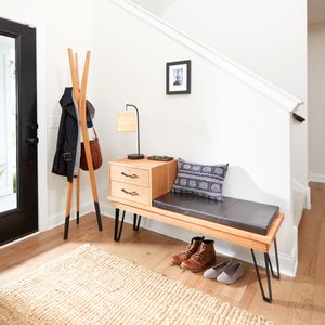 How to Build a Mid-Century Modern Storage Bench