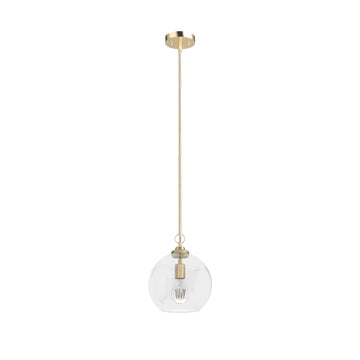 High Oaks 1 Light Pendant Lighting Hunter Alturas Gold - Seeded 