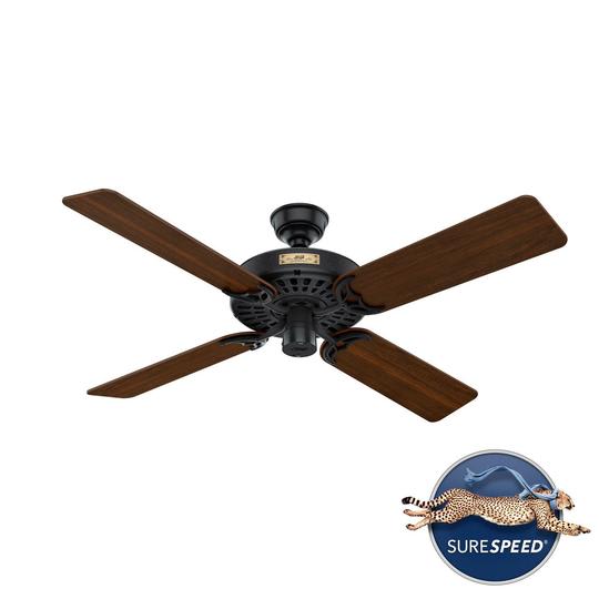 Hunter Original outdoor ceiling fan in matte black finish