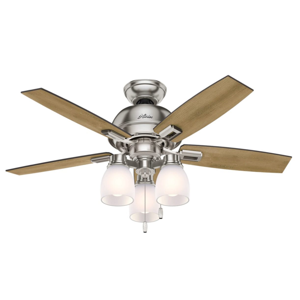 Donegan ceiling fan in brushed nickel finish