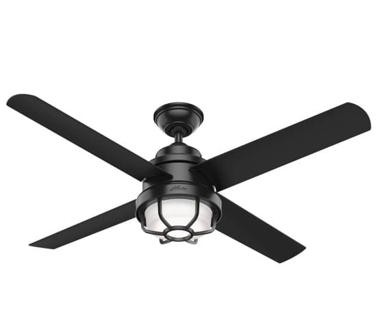 Searow ceiling fan in matte black finish