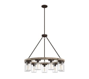 Devon Park 9 Light Chandelier in onyx bengal finish