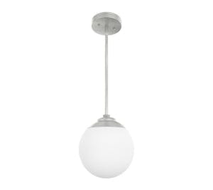 Hepburn Pendant in brushed nickel finish