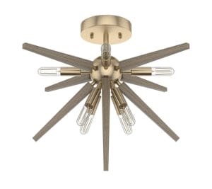 Jupiter Star Semi-Flush Mount in alturus gold finish