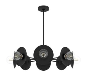 Fernando 8 Light Chandelier in matte black finish