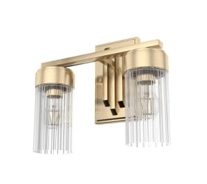 Gatz 2 Light Vanity in alturus gold finish