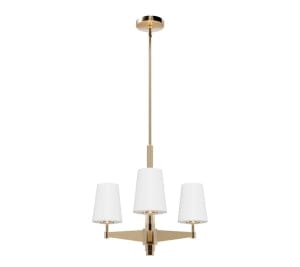 Nolita 3 Light Chandelier in alturus gold finish