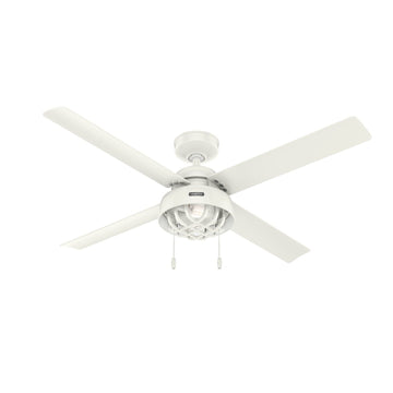 Spring Mill Outdoor with LED Light 52 inch Ceiling Fans Hunter Fresh White - Fresh White 