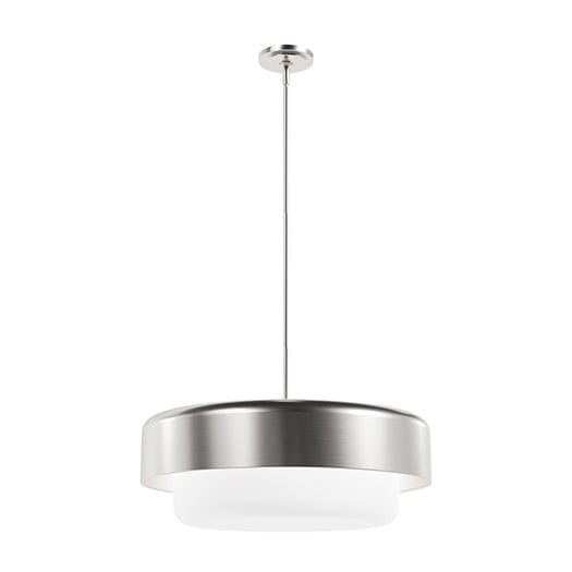 Station 4 Light Pendant in Brushed Nickel finish