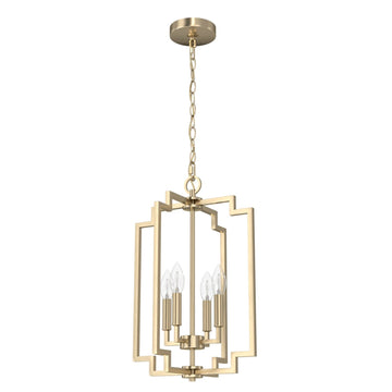 Zoanne 4 Light Small Pendant Lighting Hunter Alturas Gold - None 