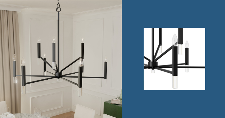 Black Sunjai Chandelier